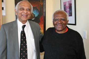 Brian Senewiratne and Archbishop Desmond Tutu